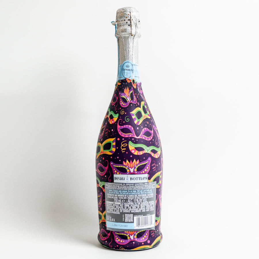 Beau Bottles Limited Edition Mardi Masquerade - Prosecco Collection