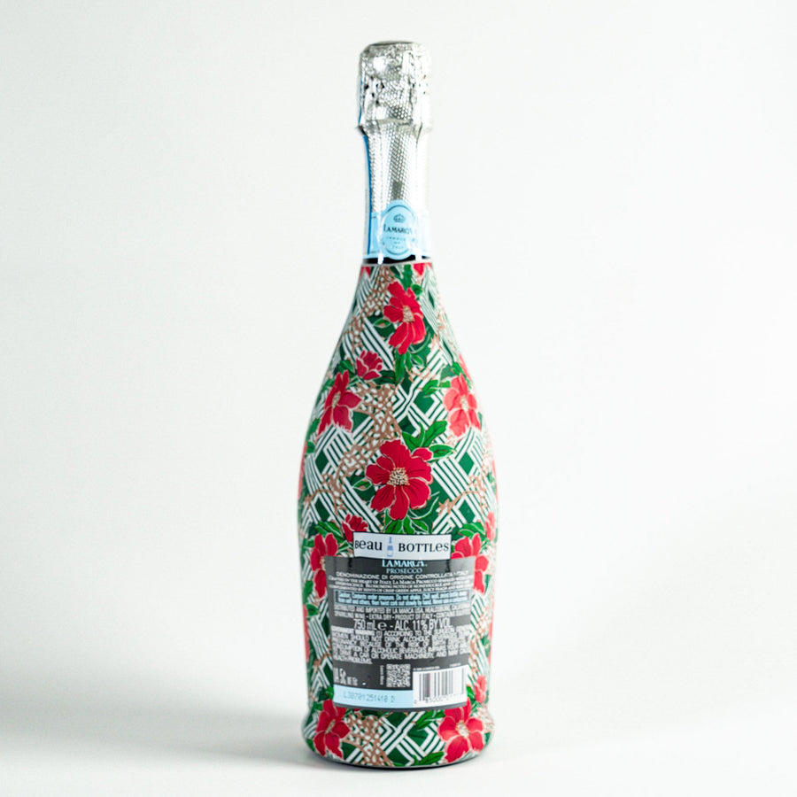 Beau Bottles Poinsettia Trellis - Prosecco Collection