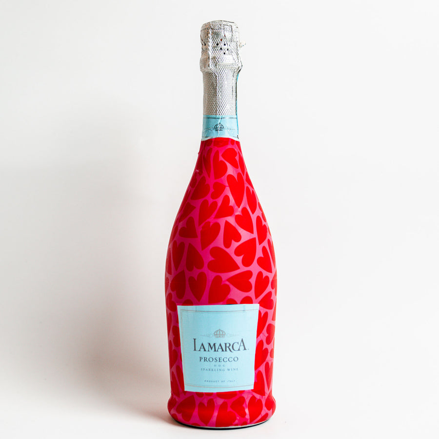 Pop Hearts Bottle Wrap on La Marca Prosecco