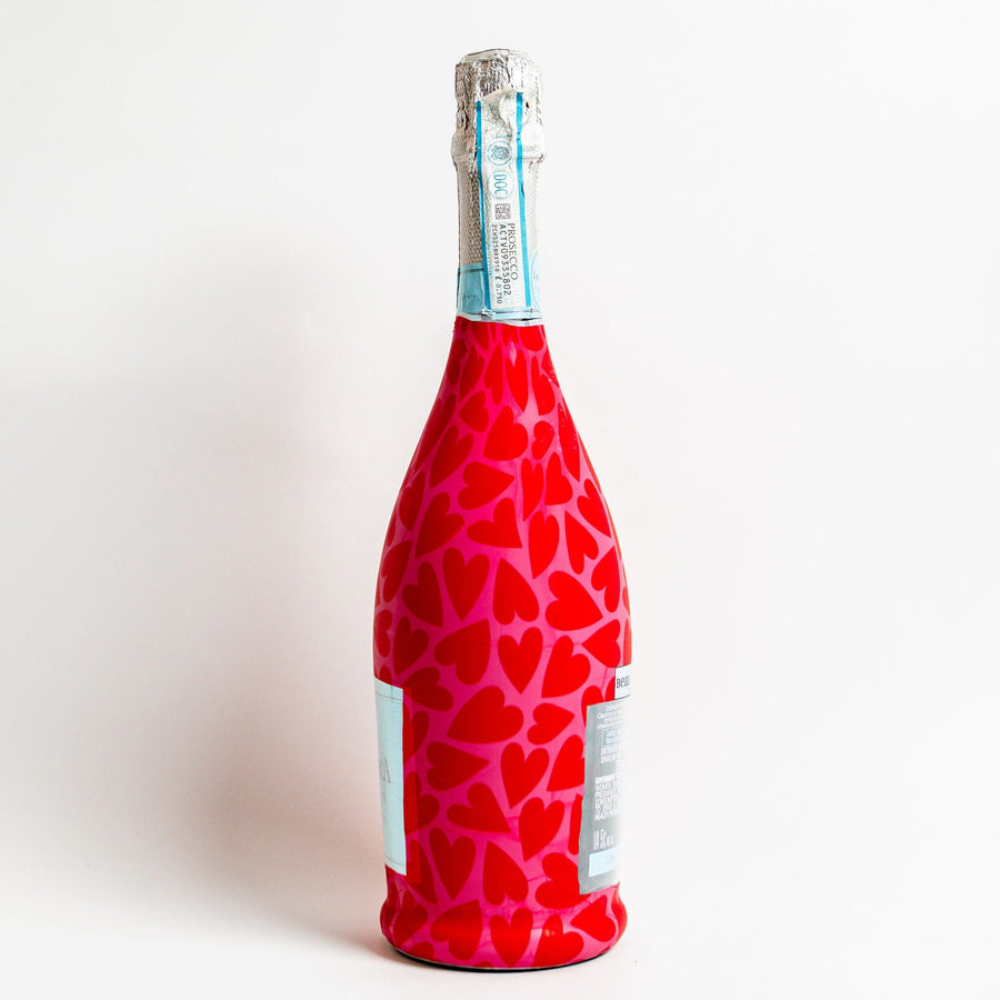 Pop Hearts Bottle Wrap on La Marca Prosecco