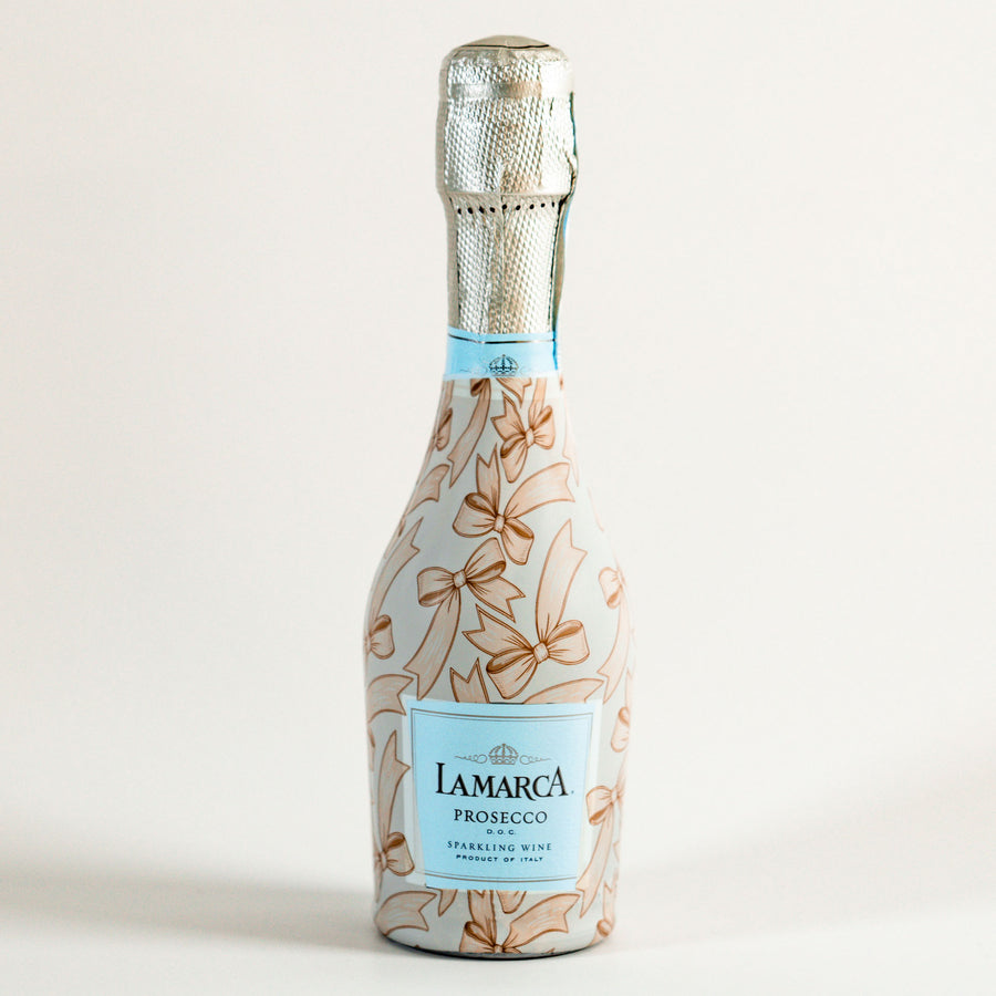 Beau Bottles Beige Bows - MINI Prosecco Collection - Six Pack