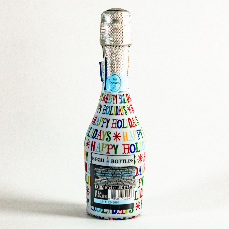 Beau Bottles Happy Holidays -MINI Prosecco Collection - Six Pack