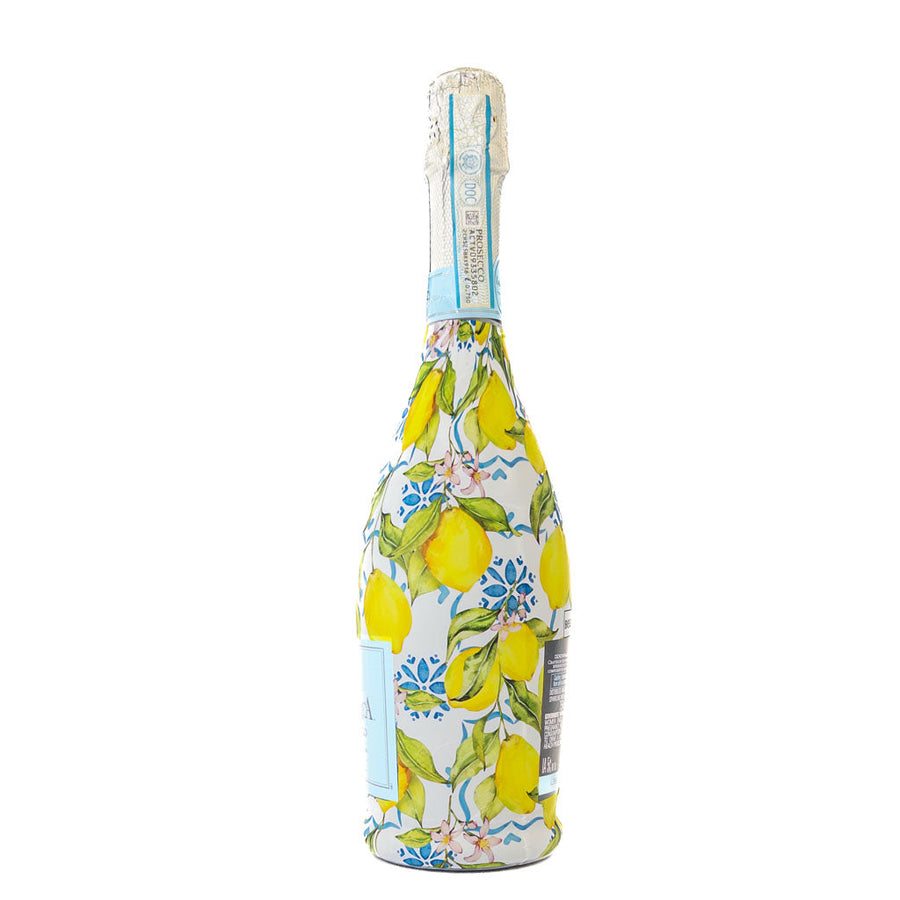 Amalfi Lemon Bottle Wrap on La Marca Prosecco