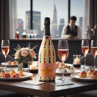 Thumbnail for Large Ties Bottle Wrap on Champagne Bottle