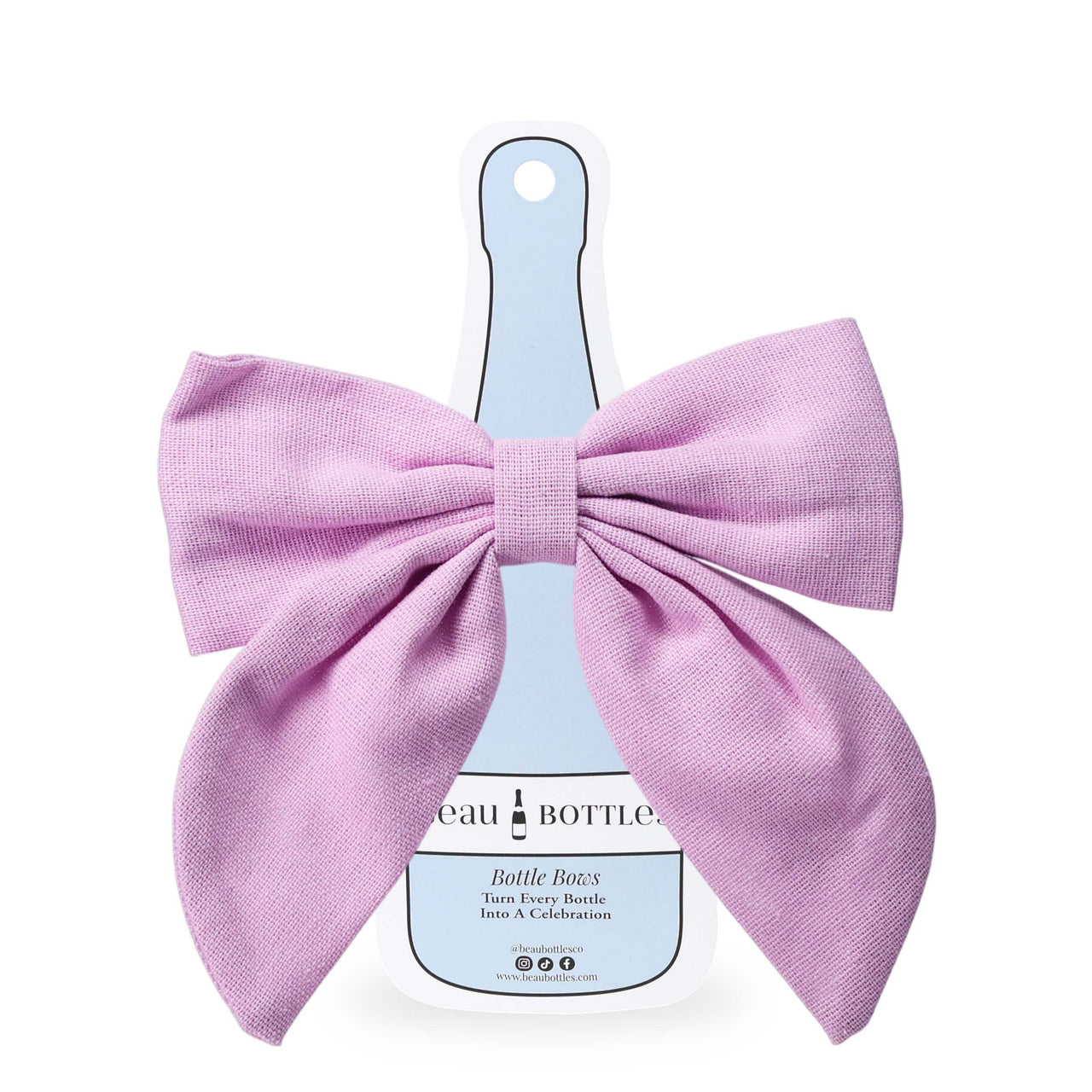 Beau Bottles Lavender Linen Bottle Bow