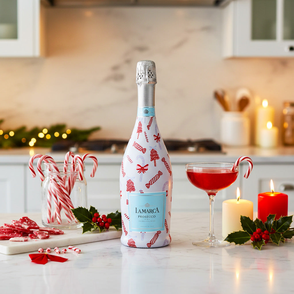 Beau Bottles Limited Edition  Luxe Candy Cane- Prosecco Collection