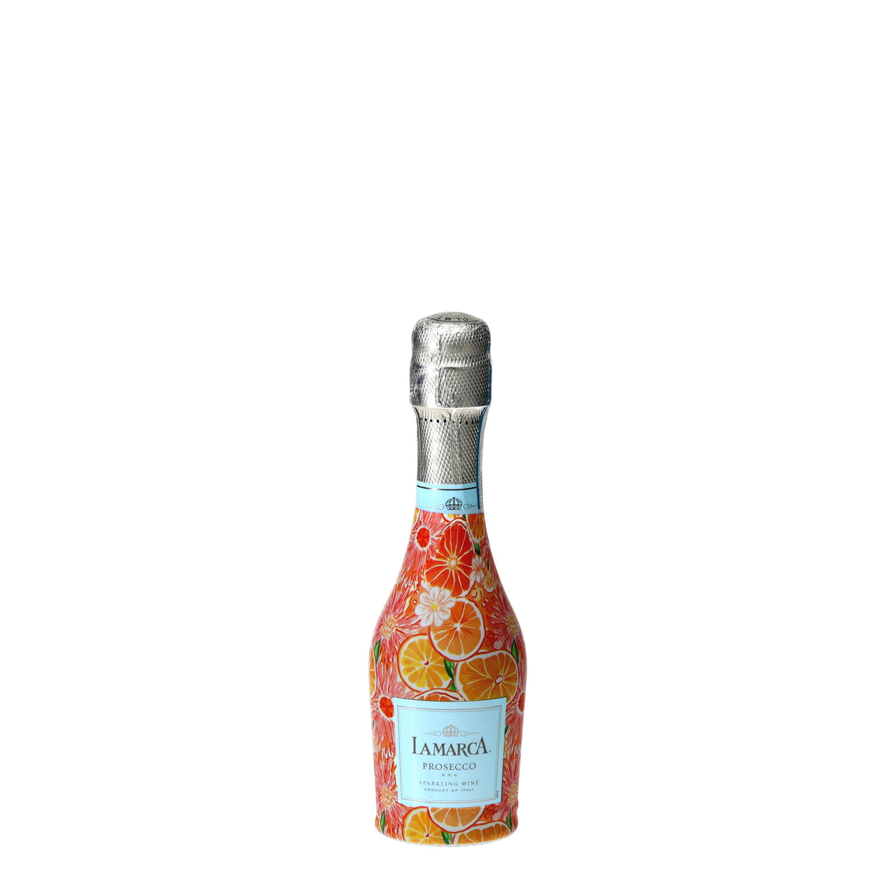 Preppy Watercolor Oranges Mini Prosecco Wraps (Set of 3)