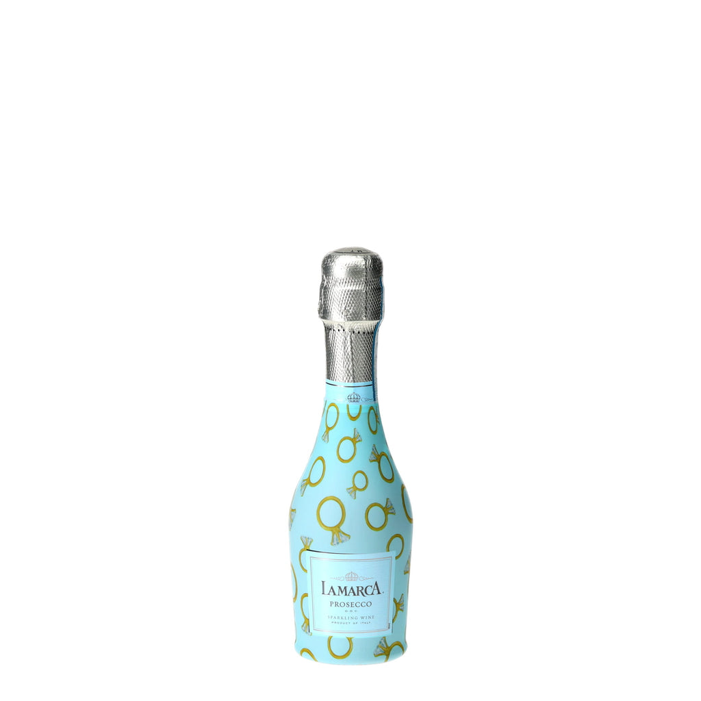 Beau Bottles Blue Engagement Ring - MINI Prosecco Collection - Set of 6 (Wraps Only)