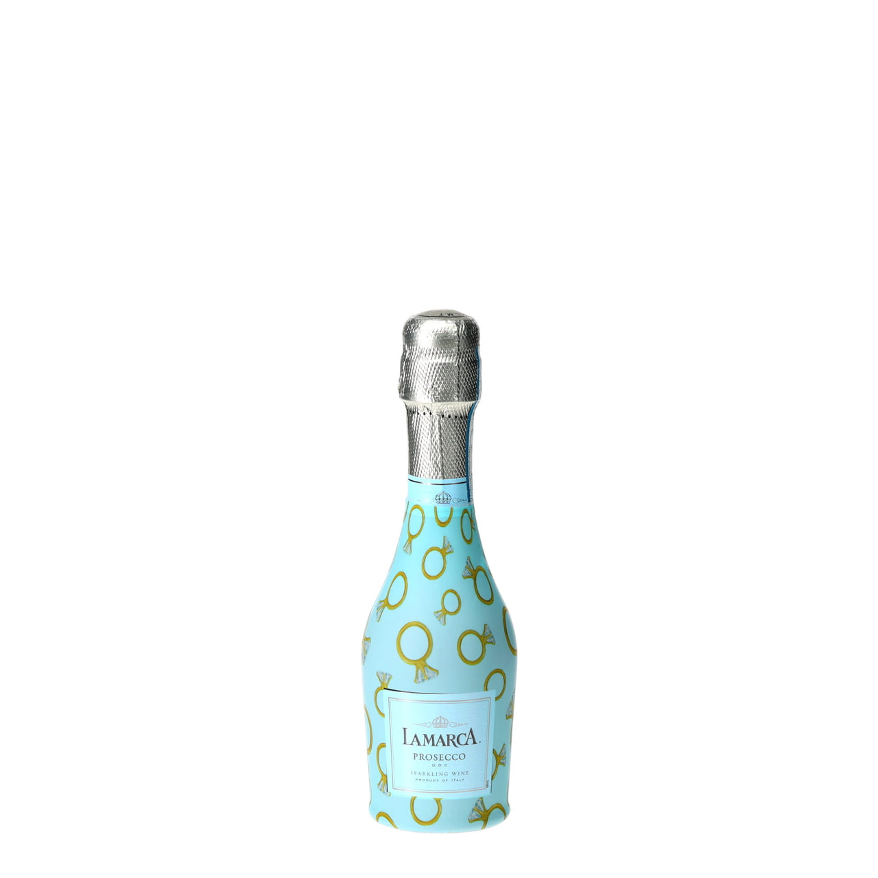 Beau Bottles Blue Engagement Ring - MINI Prosecco Collection - Set of 6 (Wraps Only)
