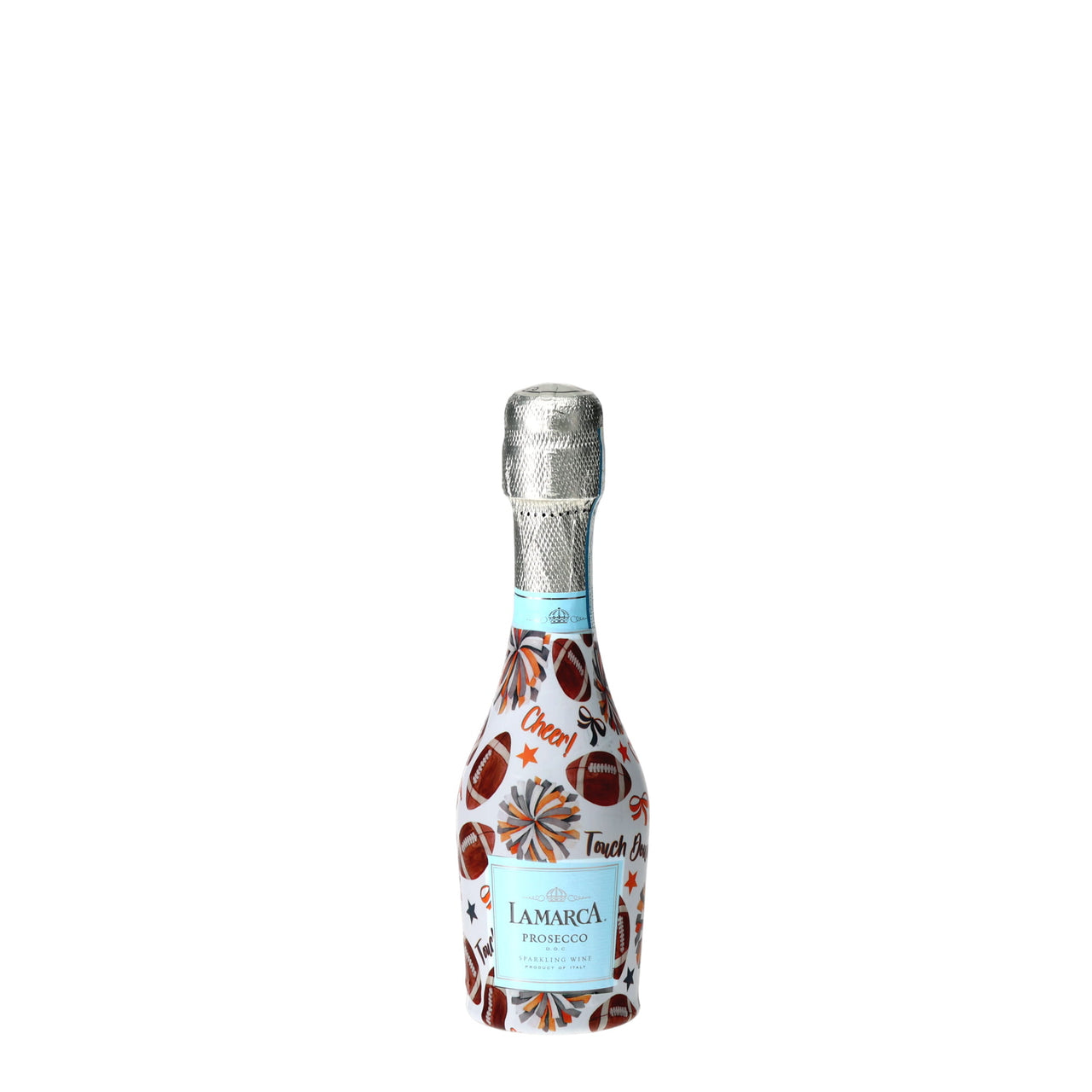 Beau Bottles Orange and Grey Game Day - MINI Prosecco Collection - Set of 6 (Wraps Only)