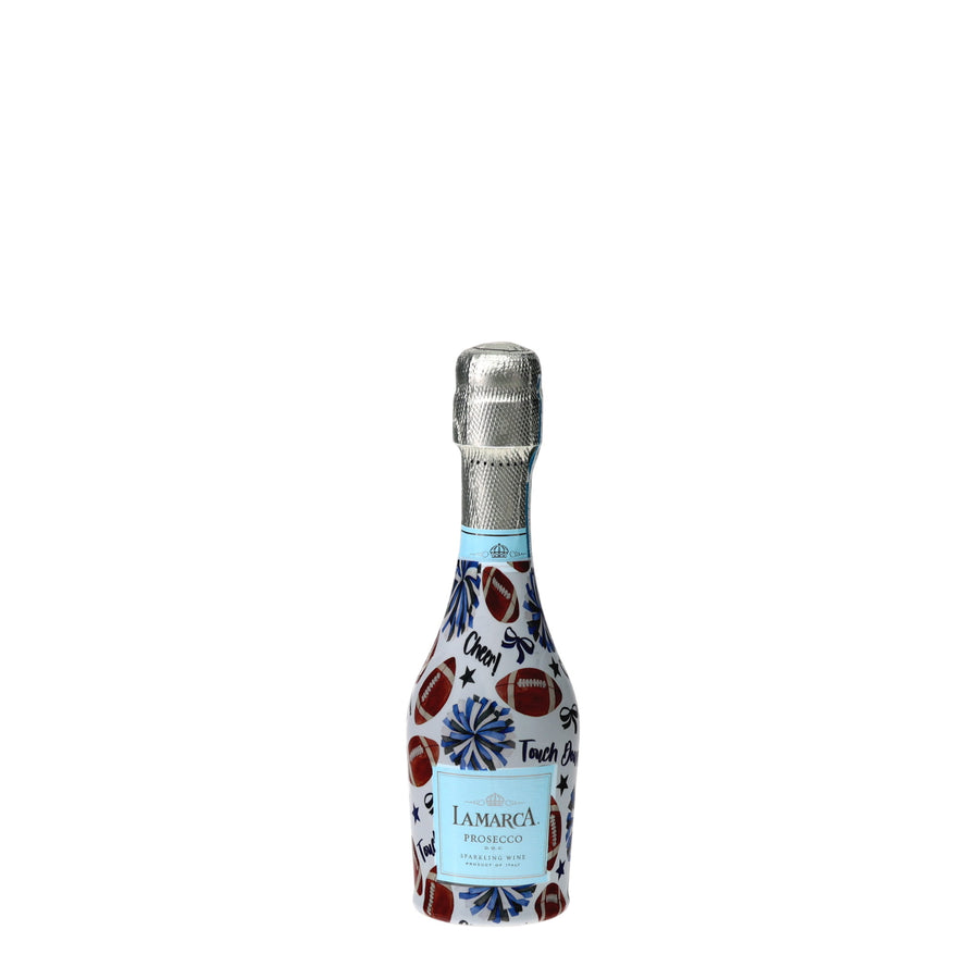 Beau Bottles Royal Blue and White Game Day - MINI Prosecco Collection - Set of 6 (Wraps Only)