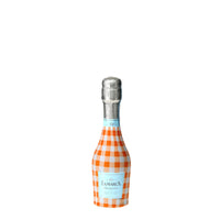 Thumbnail for Beau Bottles Orange and White Gingham - MINI Prosecco Collection - Set of 6 (Wraps Only)