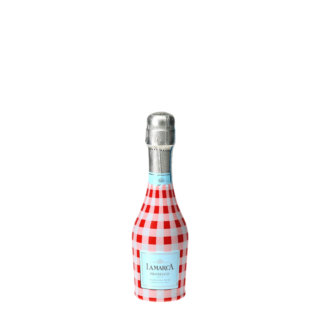 Beau Bottles Red and White Gingham - MINI Prosecco Collection - Set of 6 (Wraps Only)