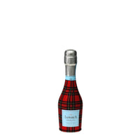 Thumbnail for Red & Green Christmas Tartan Mini Prosecco Wraps (Set of 3)