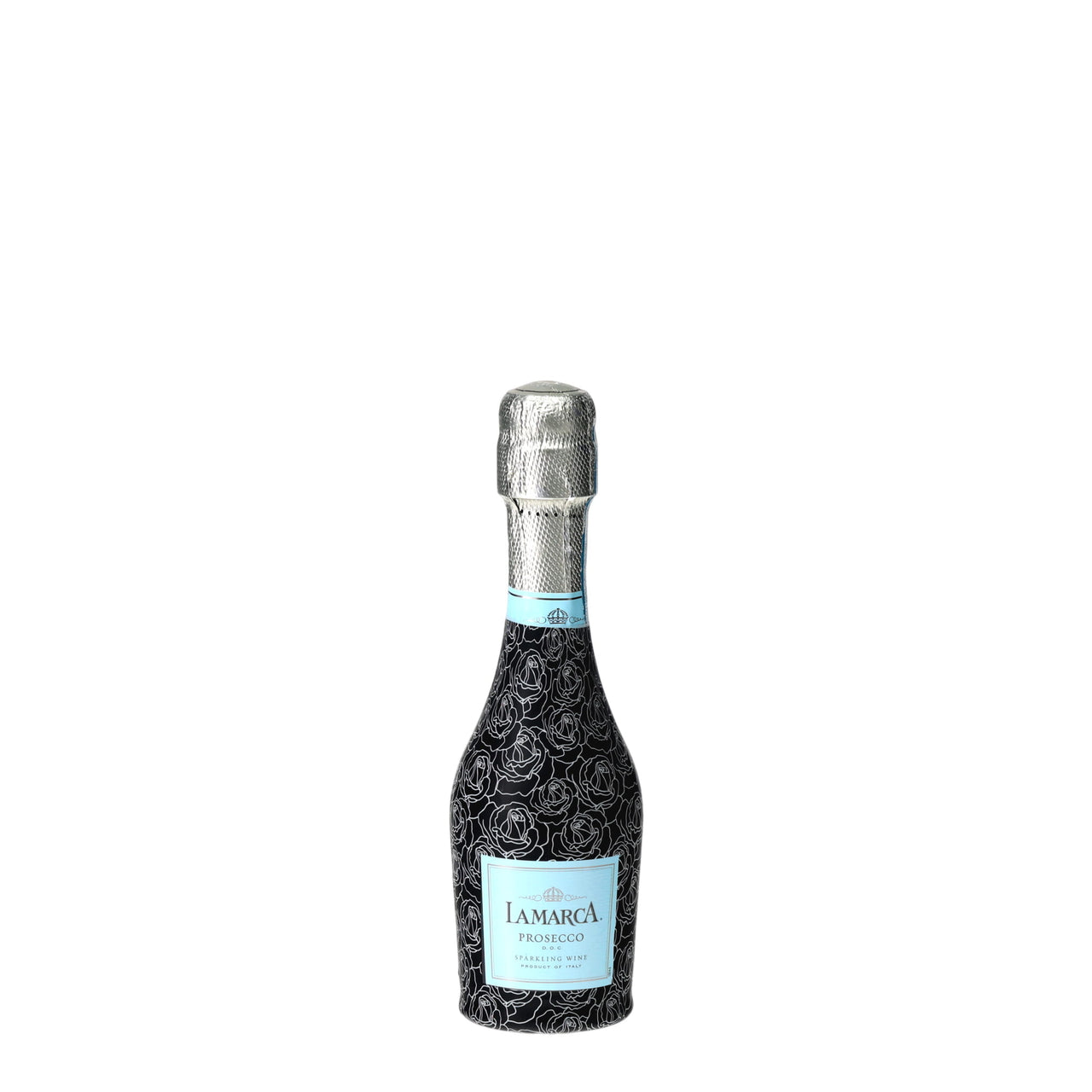 Black & White Roses Mini Prosecco Wraps (Set of 3)