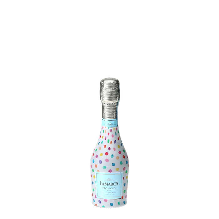 Colorful Dots Mini Prosecco Wraps (6-Pack) — 360 view