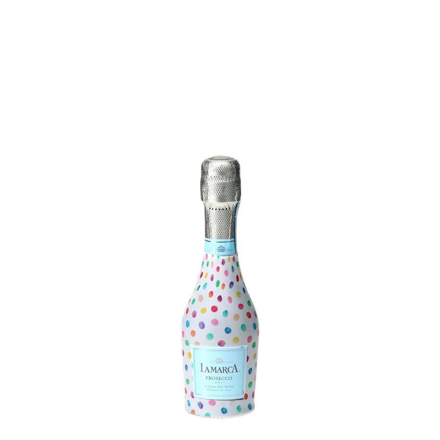 Beau Bottles Colorful Dots - MINI Prosecco Collection - Set of 6 (Wraps Only) — 360 view