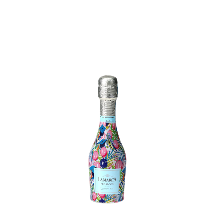 Pink Graduation Mini Prosecco Wraps (6-Pack) — 360 view