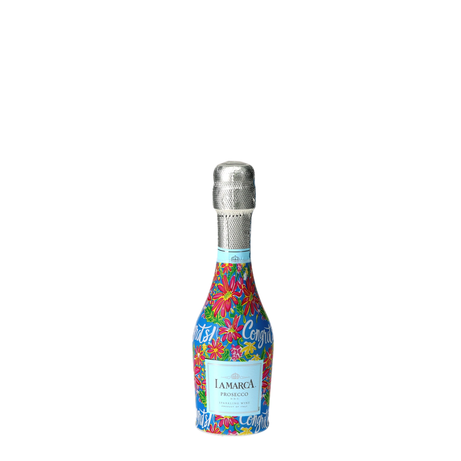 Preppy Congrats Mini Prosecco Wraps (Set of 3) — 360 view
