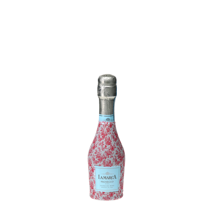 Pink Floral Mini Prosecco Wraps (Set of 3) — 360 view