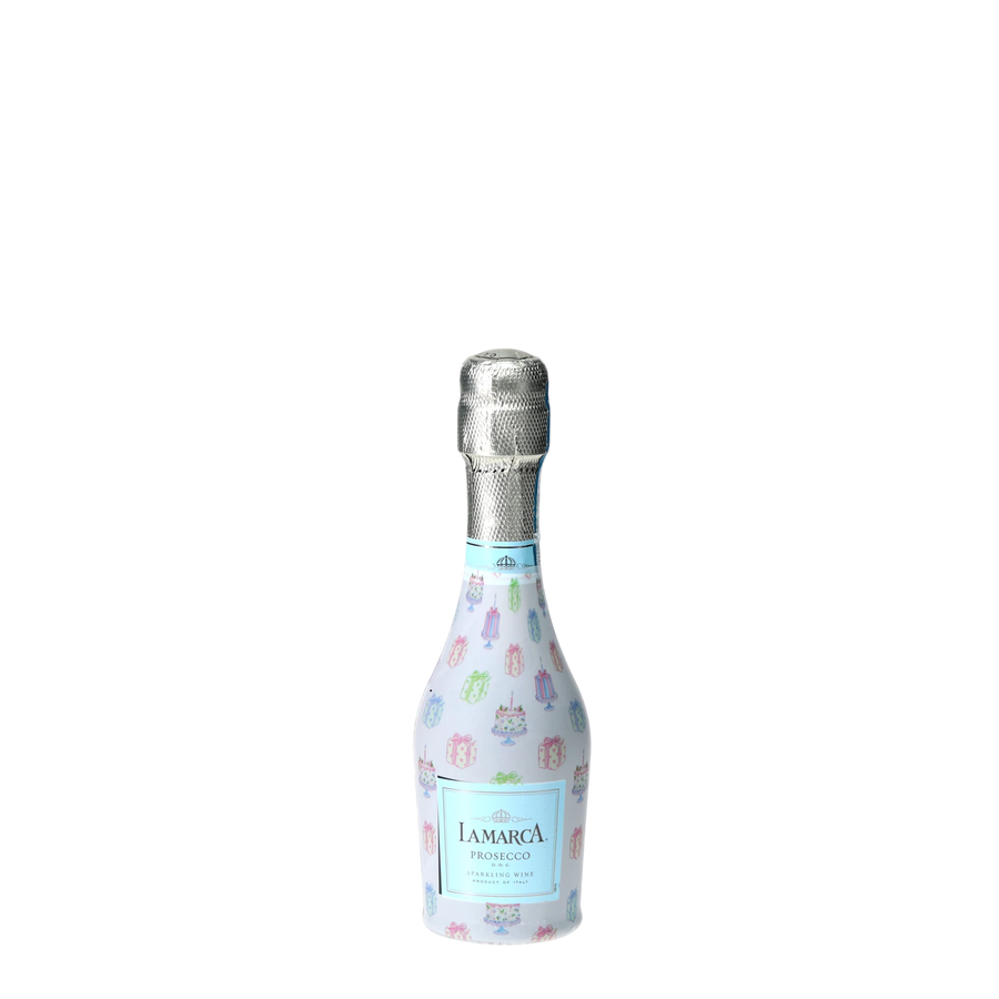 LIMITED!!!   Beau Bottles Pastel Birthday Cakes & Presents - MINI Prosecco Collection - Set of 3 (Wraps Only) — 360 view
