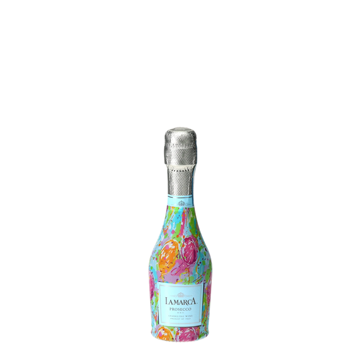 Happy Birthday Balloons Mini Prosecco Wraps (6-Pack) — 360 view