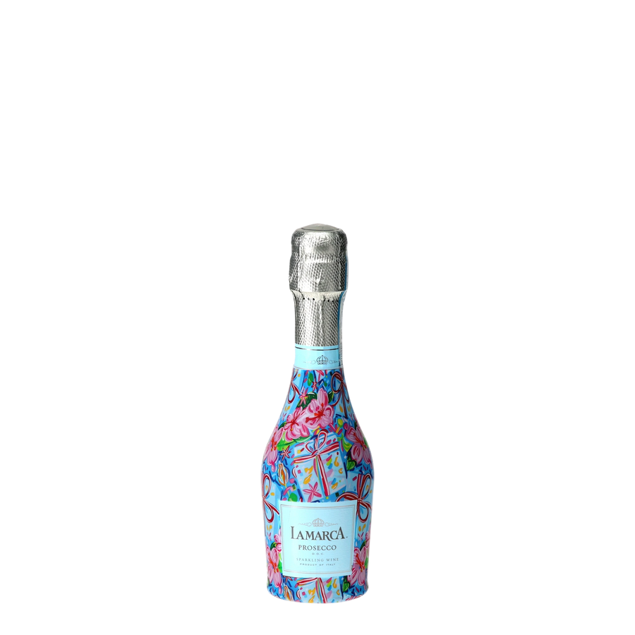 Beau Bottles Happy Birthday Brushed Presents - MINI Prosecco Collection - Set of 6 (Wraps Only) — 360 view