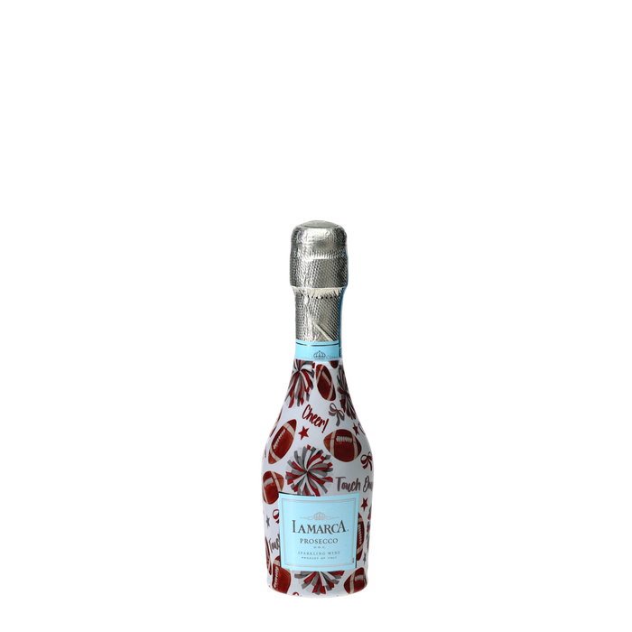 Crimson & Grey Game Day Mini Prosecco Wraps (6-Pack) — 360 view