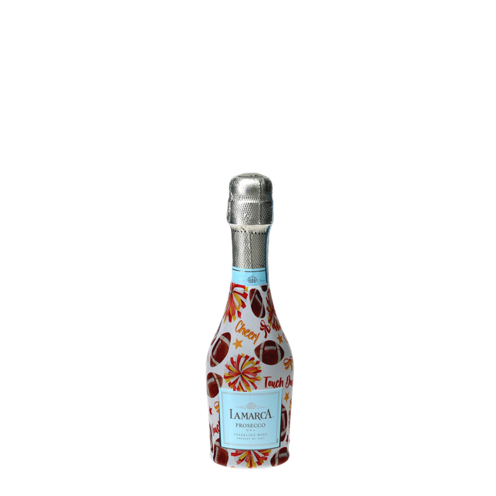 Red & Yellow Game Day Mini Prosecco Wraps (6-Pack) — 360 view