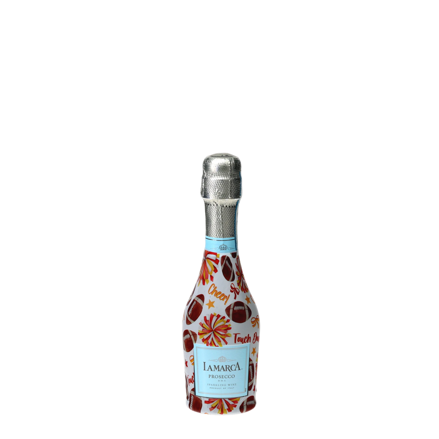Beau Bottles Red and Yellow Game Day - MINI Prosecco Collection - Set of 6 (Wraps Only) — 360 view
