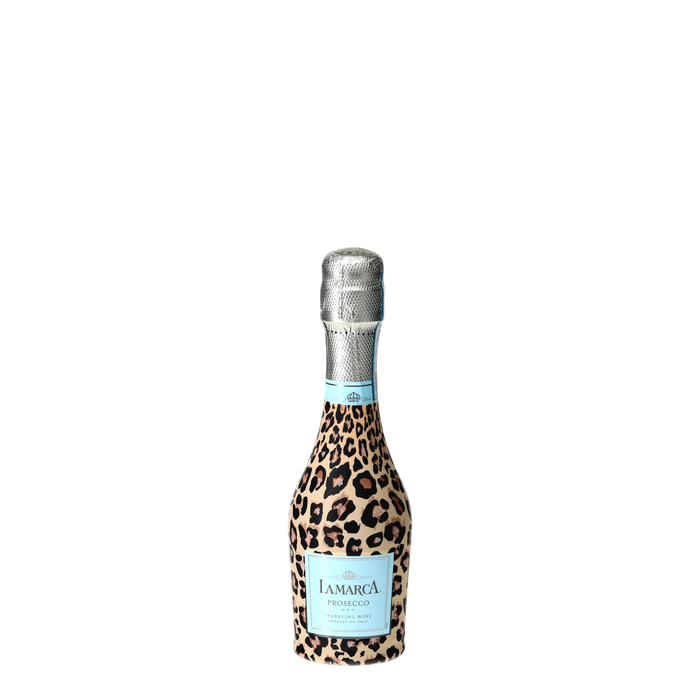 Tan Leopard Mini Prosecco Wraps (6-Pack) — 360 view