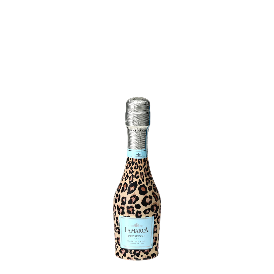 Beau Bottles Tan Leopard - MINI Prosecco Collection - Set of 6 (Wraps Only) — 360 view