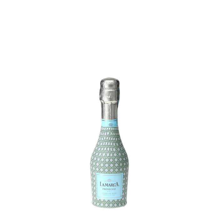 Sage & White Cane Mini Prosecco Wraps (Set of 3) — 360 view