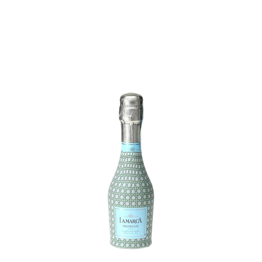 Beau Bottles Sage and White Cane - MINI Prosecco Collection - Set of 6 (Wraps Only) — 360 view