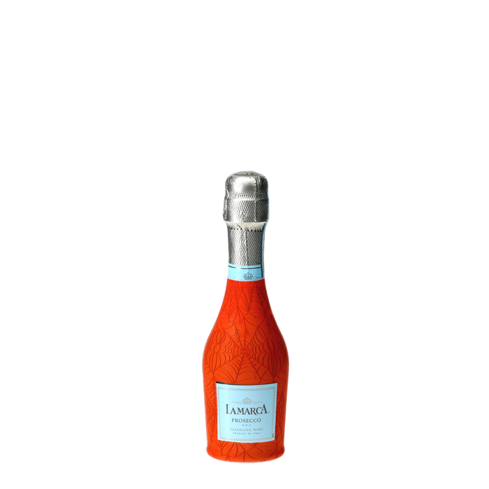 Candy Corn Web Mini Prosecco Wraps (6-Pack) — 360 view