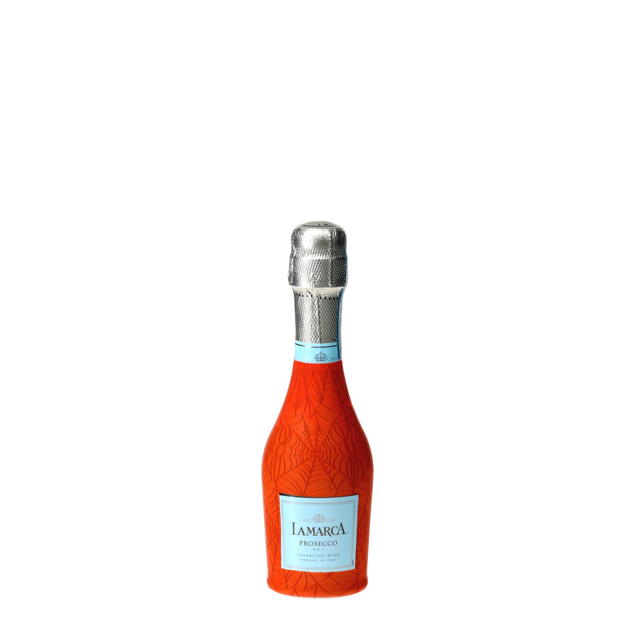 Candy Corn Web Mini Prosecco Wraps (6-Pack) — 360 view