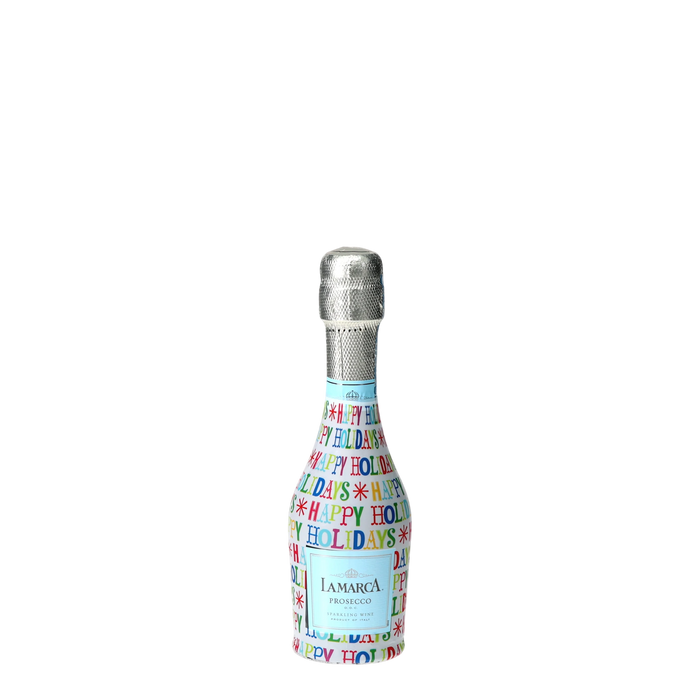 Happy Holidays Mini Prosecco Wraps (6-Pack) — 360 view