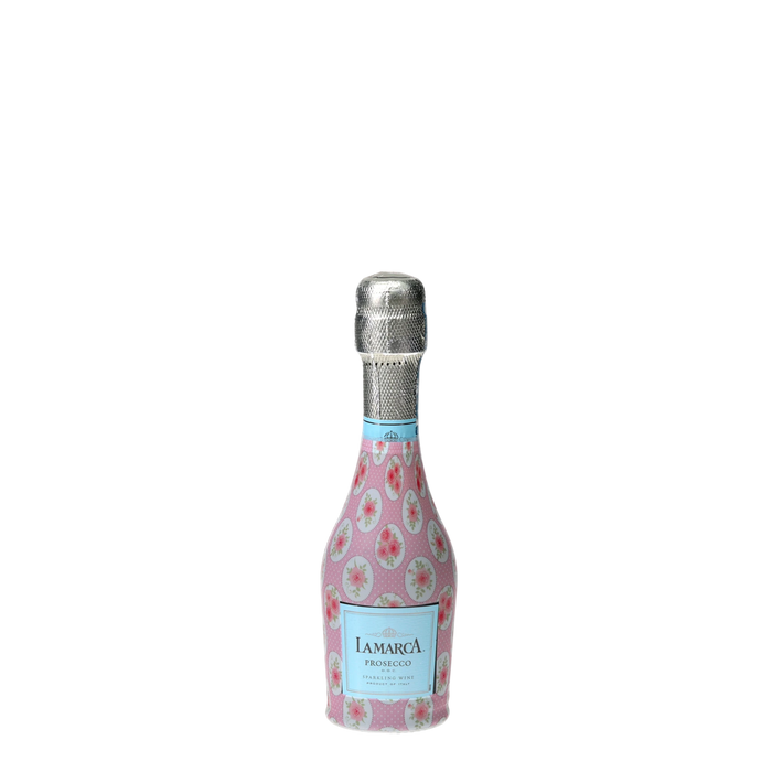 Pink Chateau Dots Mini Prosecco Wraps (Set of 3) — 360 view