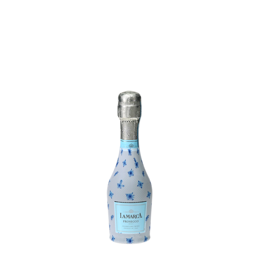 Beau Bottles Blue Chateau Dots- MINI Prosecco Collection - Set of 6 (Wraps Only)