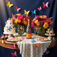 Thumbnail for Midnight Butterfly Garden Bottle Wrap on Champagne Bottle