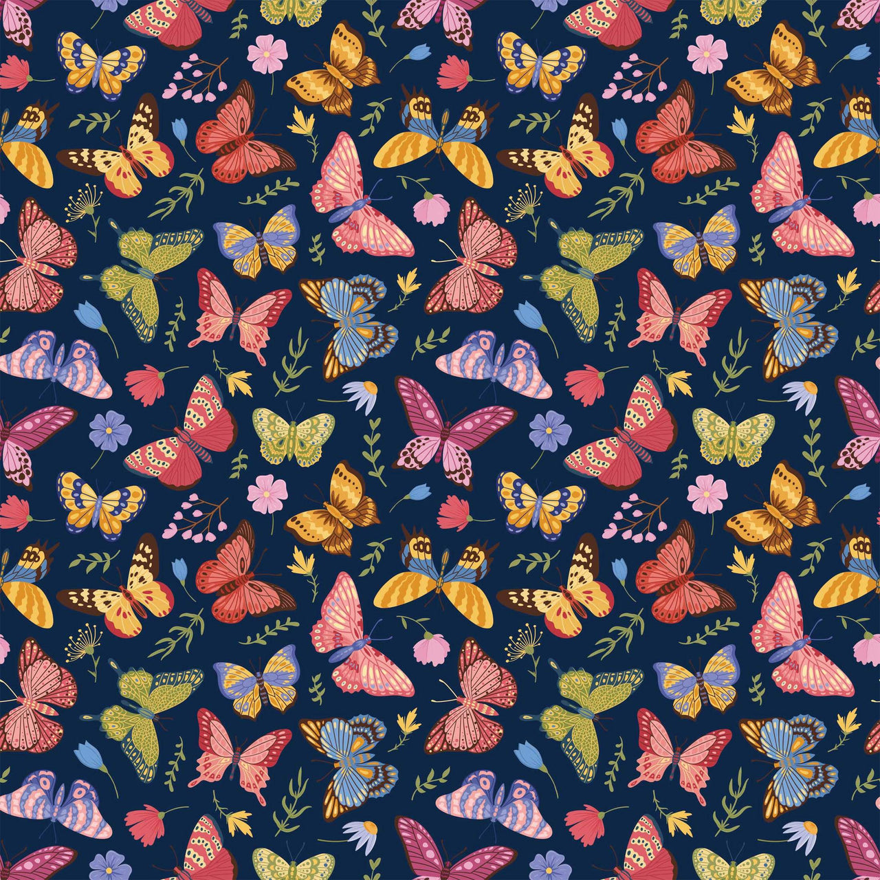 Midnight Butterfly Garden Bottle Wrap on Champagne Bottle