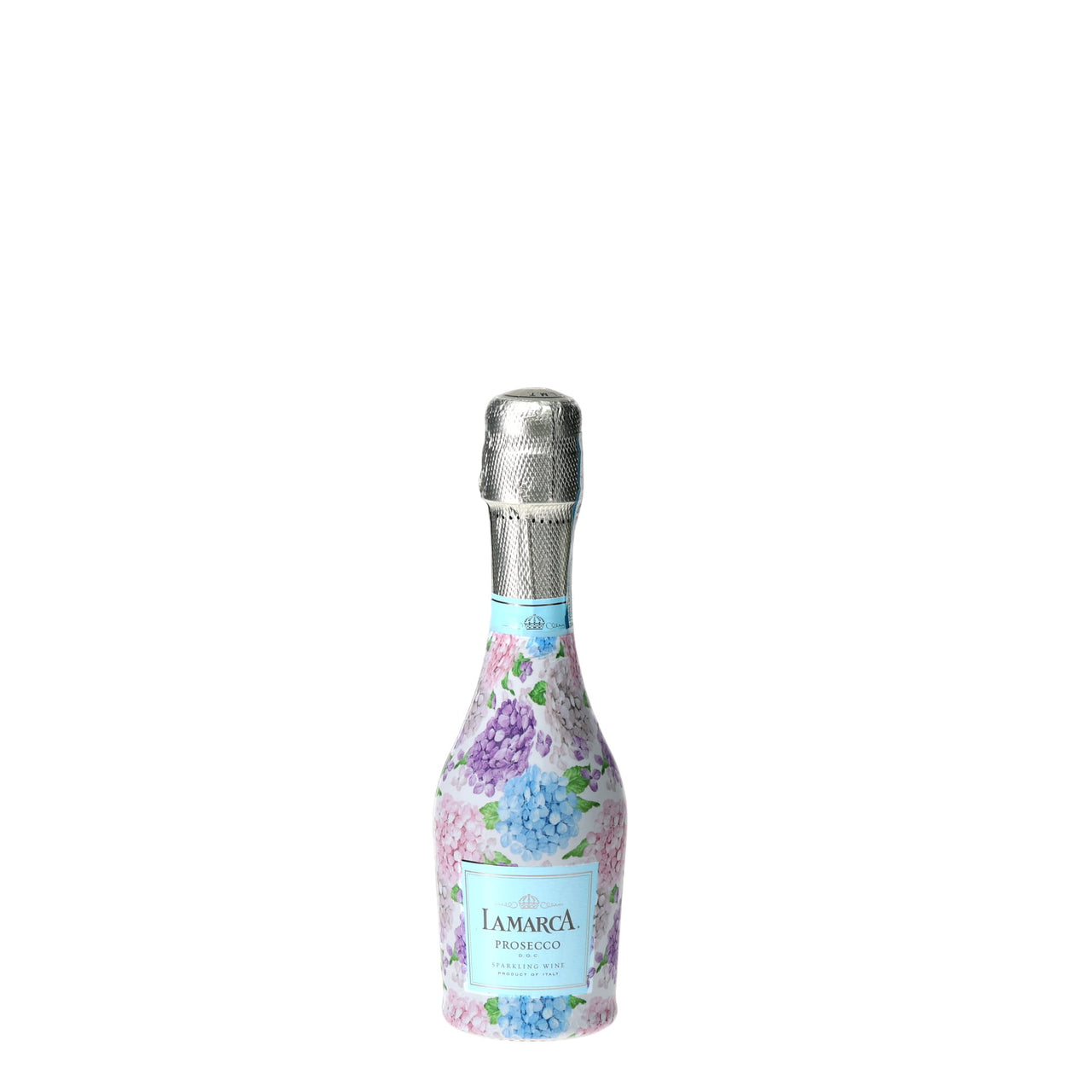 Beau Bottles Blue and Blush Hydrangeas- MINI Prosecco Collection - Set of 6 (Wraps Only)