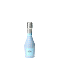 Thumbnail for Beau Bottles Powder Blue Picnic Gingham - MINI Prosecco Collection - Set of 6 (Wraps Only)