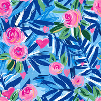Thumbnail for Preppy Roses with Love Bottle Wrap on Champagne Bottle