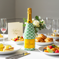 Thumbnail for Mustaches Bottle Wrap on Champagne Bottle