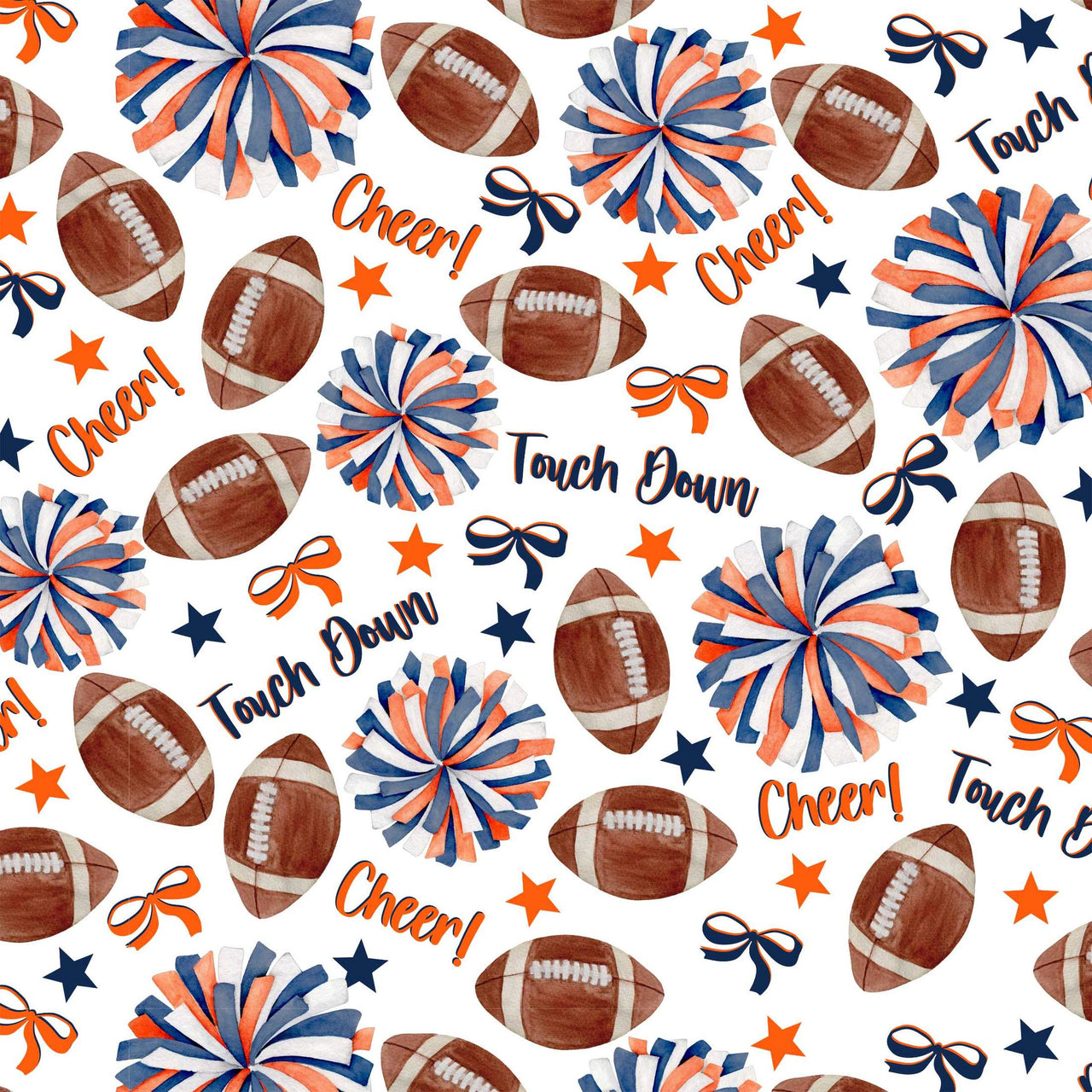 Navy and Orange Game Day Bottle Wrap on La Marca Prosecco