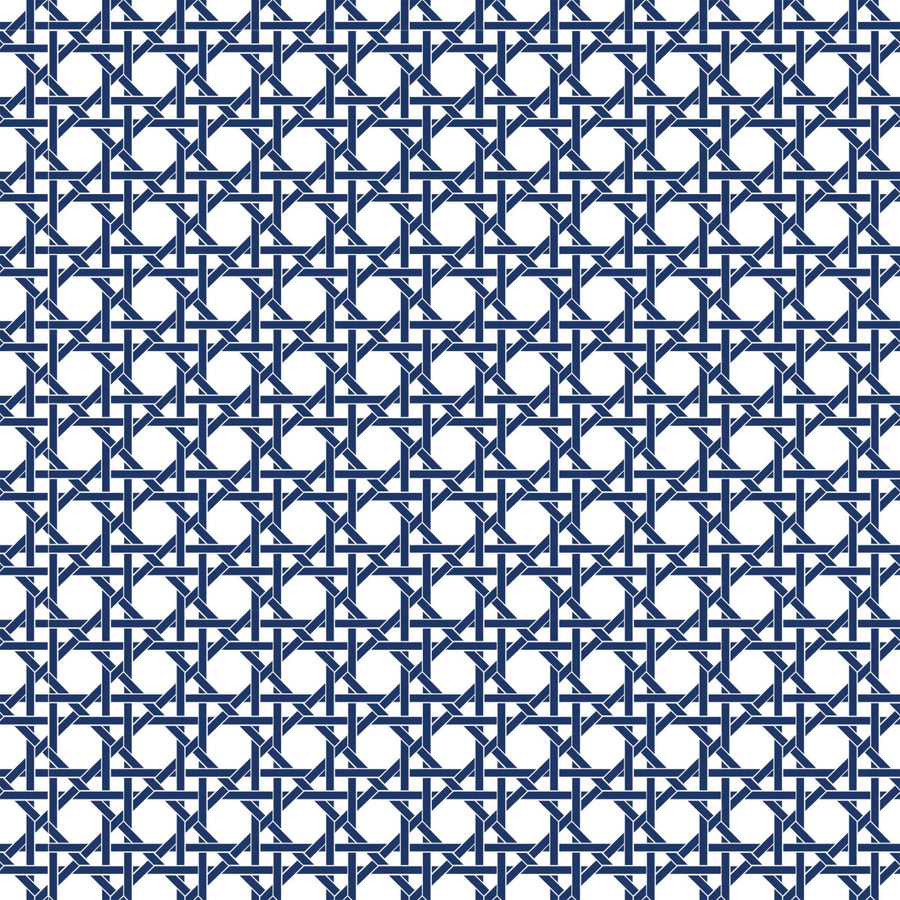 Navy and White Cane Designer Wrap on EVERVASE