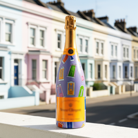 Thumbnail for Notting Hill Doors Bottle Wrap on Champagne Bottle