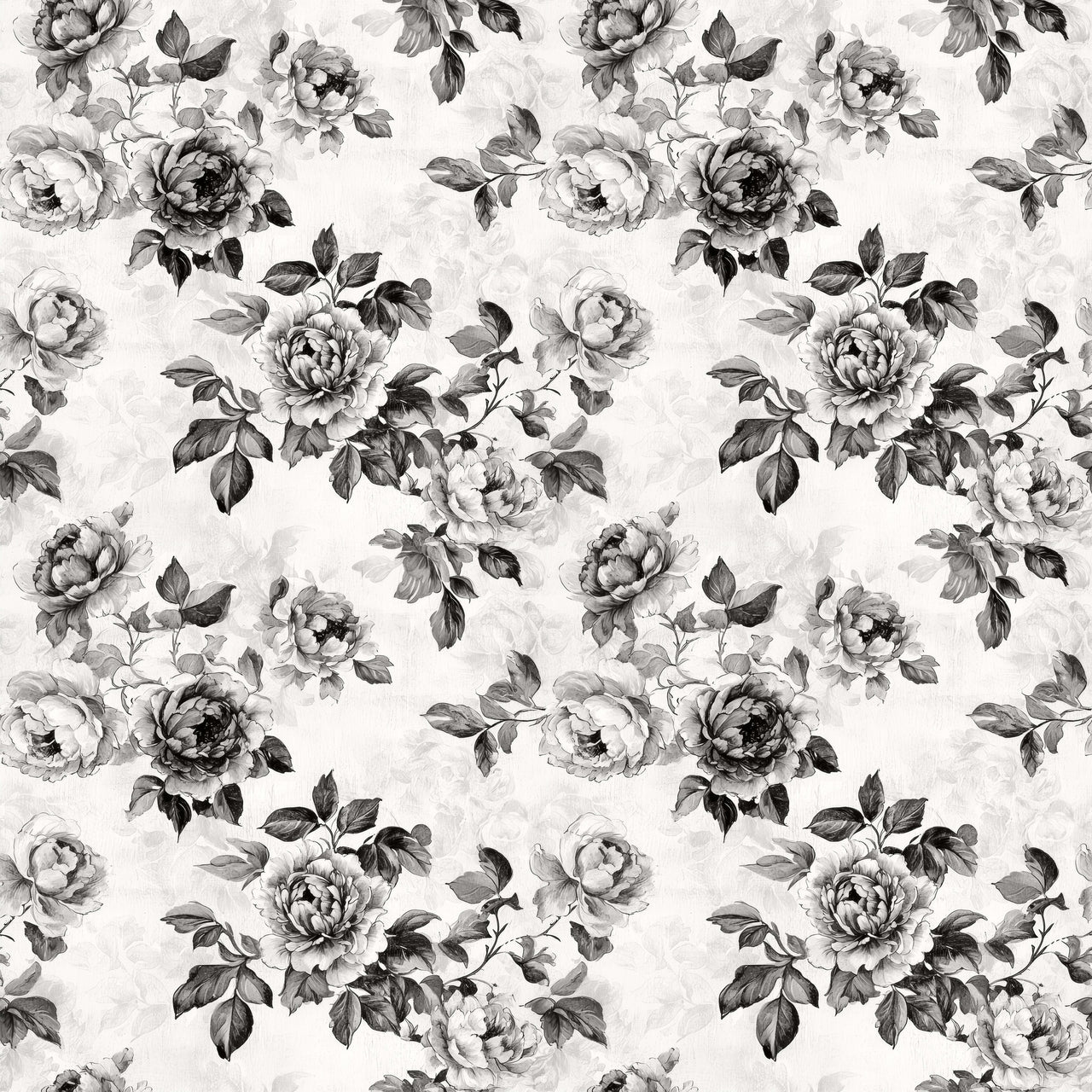 Black and White Floral Bottle Wrap on Champagne Bottle