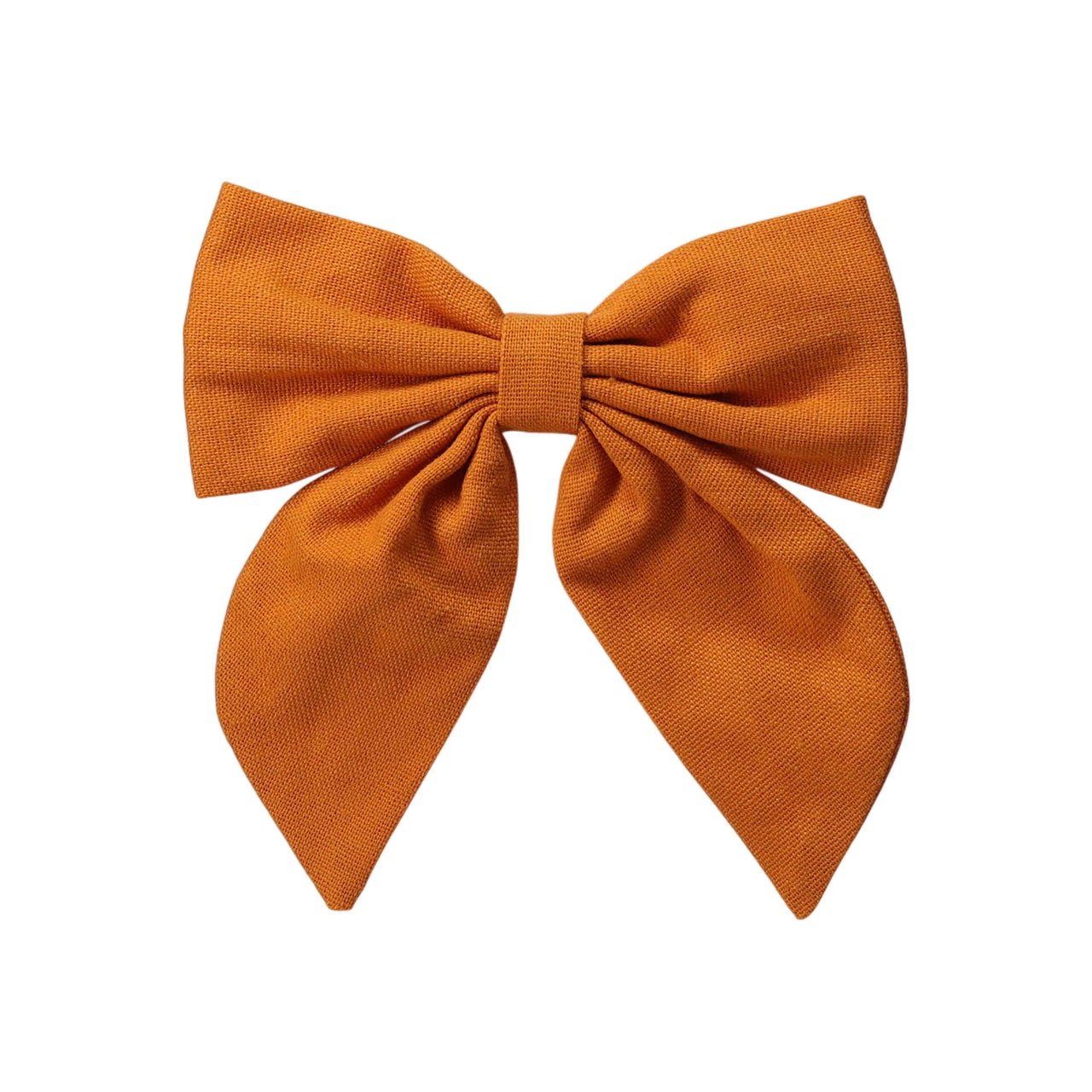 Beau Bottles Orange Linen Bottle Bow
